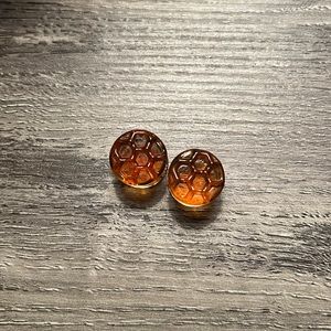 1/2 Glasswear Studios Honeycomb double flare plugs